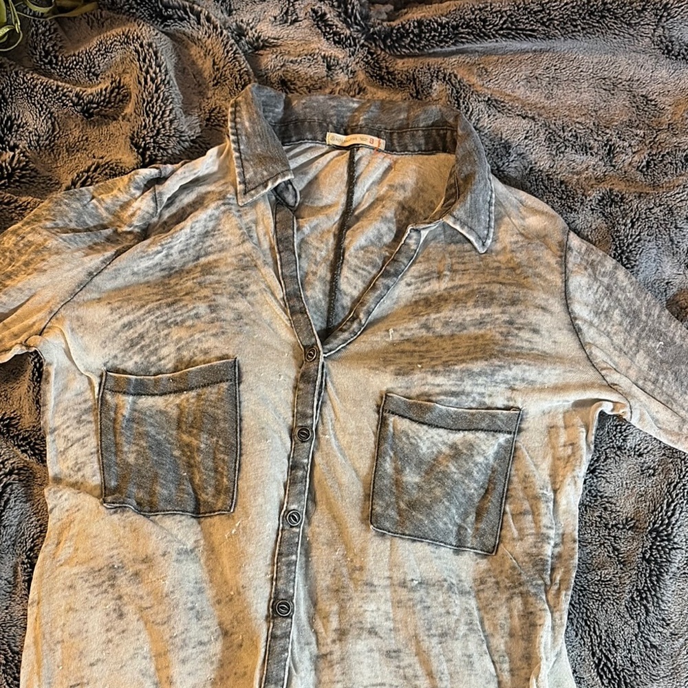 Alternative Apparel Gray Long Sleeve Tee - size small- super soft